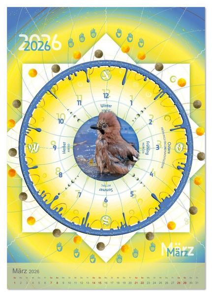 Produktbild: Jahreskreise (Tischkalender 2026 DIN A5 hoch), CALVENDO Monatskalender