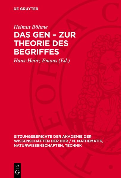 Produktbild: Das Gen &ndash; Zur Theorie des Begriffes
