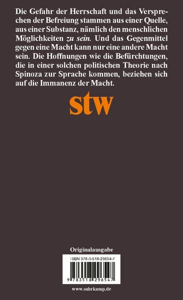 Produktbild: Die Immanenz der Macht