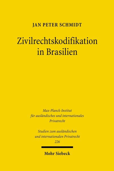 Produktbild: Zivilrechtskodifikation in Brasilien