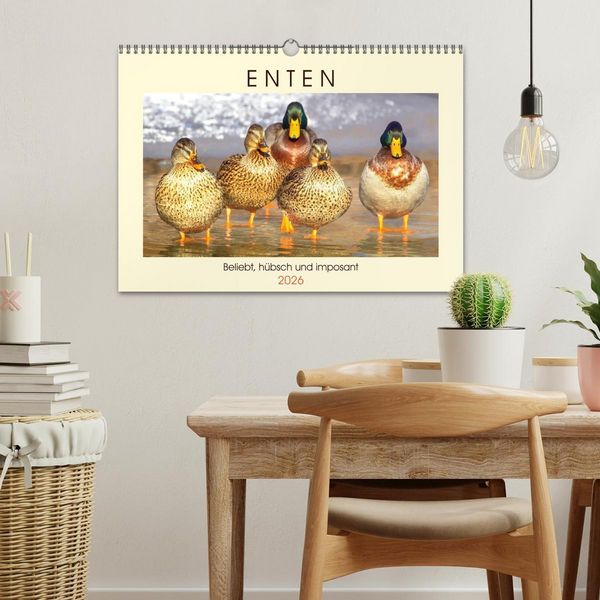 Produktbild: Enten. Beliebt, h&uuml;bsch und imposant (Wandkalender 2026 DIN A3 quer), CALVENDO Monatskalender