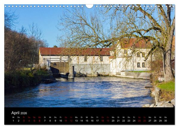 Produktbild: Die Amper - Ansichten eines bayerischen Flusses (Wandkalender 2026 DIN A3 quer), CALVENDO Monatskalender