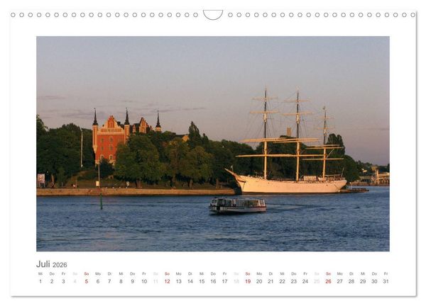Produktbild: Stockholm - Licht des Nordens (Wandkalender 2026 DIN A3 quer), CALVENDO Monatskalender