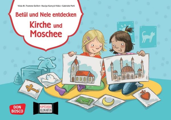Produktbild: Bet&uuml;l und Nele entdecken Kirche und Moschee. Kamishibai Bildkartenset