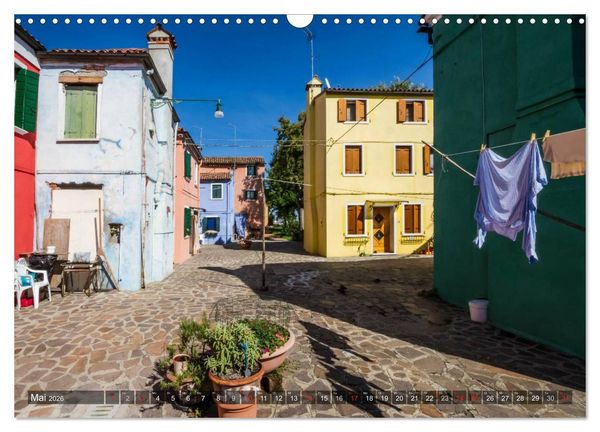 Produktbild: BURANO Charmante und farbenfrohe Insel (Wandkalender 2026 DIN A3 quer), CALVENDO Monatskalender