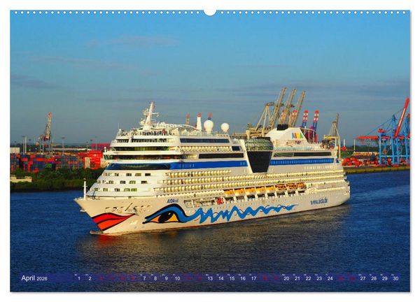 Produktbild: Kreuzfahrtschiffe zu Gast in Hamburg (Wandkalender 2026 DIN A2 quer), CALVENDO Monatskalender