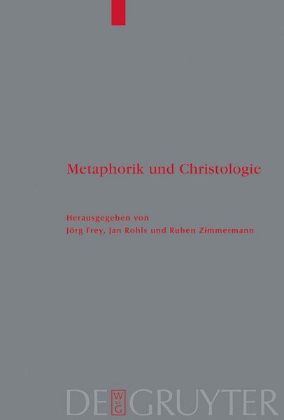 Produktbild: Metaphorik und Christologie