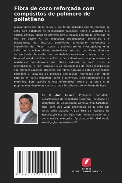 Produktbild: Fibra de coco refor&ccedil;ada com comp&oacute;sitos de pol&iacute;mero de polietileno