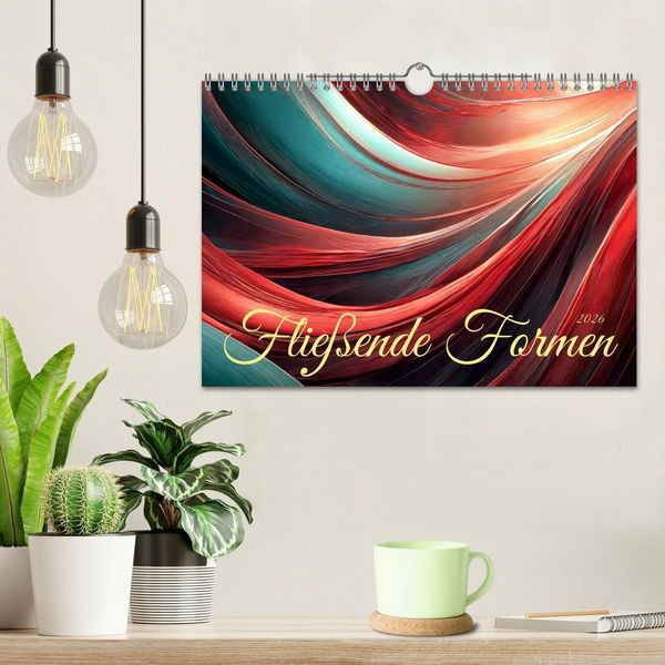 Produktbild: Flie&szlig;ende Formen (Wandkalender 2026 DIN A4 quer), CALVENDO Monatskalender