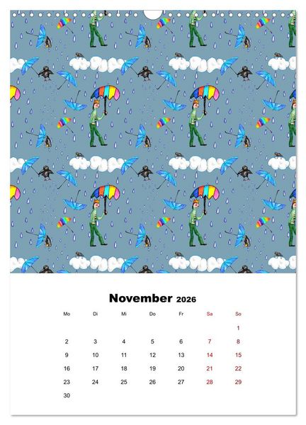Produktbild: MUSTERMACKE (Wandkalender 2026 DIN A3 hoch), CALVENDO Monatskalender