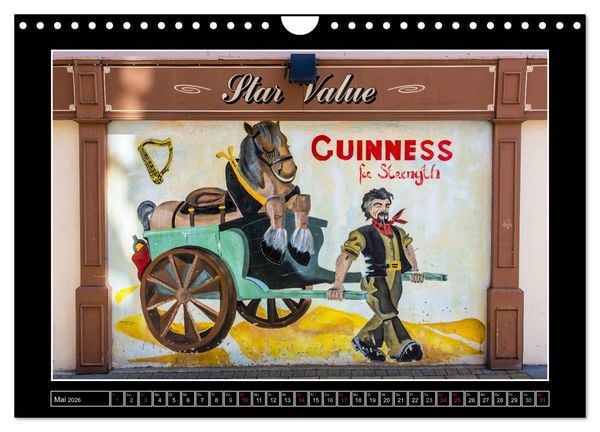 Produktbild: Sl&aacute;inte IRLAND - Pubmalereien (Wandkalender 2026 DIN A4 quer), CALVENDO Monatskalender