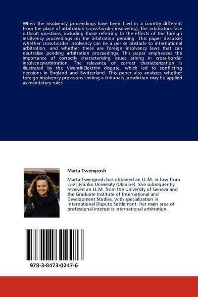 Produktbild: Arbitration and Insolvency - Conflict of Laws Issues