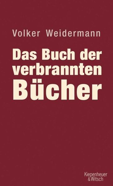 Produktbild: Das Buch der verbrannten B&uuml;cher