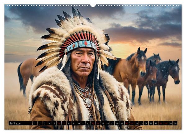 Produktbild: Im weiten Land der Indianer (Wandkalender 2026 DIN A2 quer), CALVENDO Monatskalender