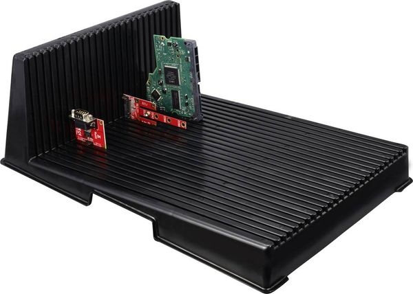 Produktbild: TRU COMPONENTS ESD-Platinenhalter (L x B x H) 35.5 x 26.8 x 12.8mm ableitf&auml;hig