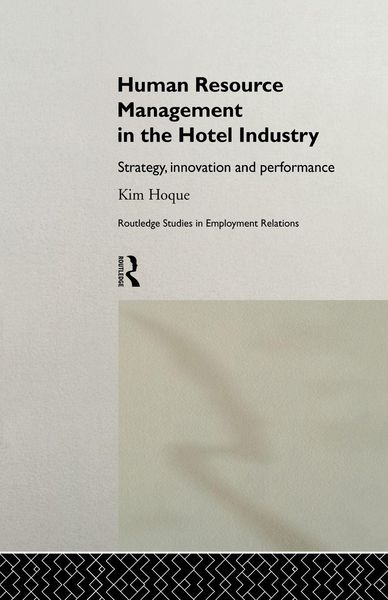 Produktbild: Human Resource Management in the Hotel Industry