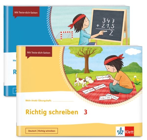 Mein Anoki-Übungsheft. Paket Richtig schreiben / Richtig rechnen 3, Set von , Klett Schulbuchverlag, 978-3-12-162198-9