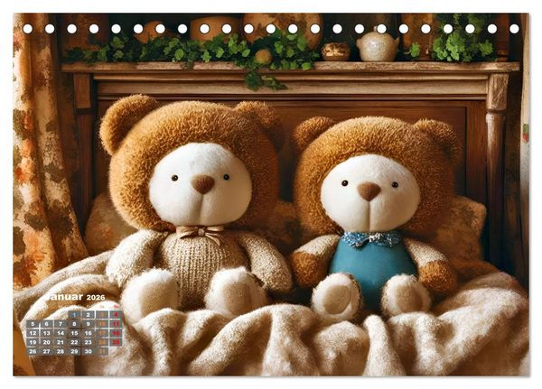 Produktbild: Kuscheliges & Knuddeliges (Tischkalender 2026 DIN A5 quer), CALVENDO Monatskalender