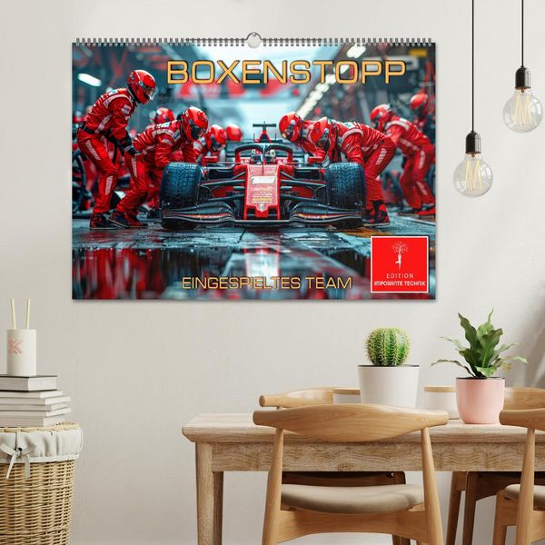 Produktbild: Boxenstopp - eingespieltes Team (Wandkalender 2026 DIN A2 quer), CALVENDO Monatskalender