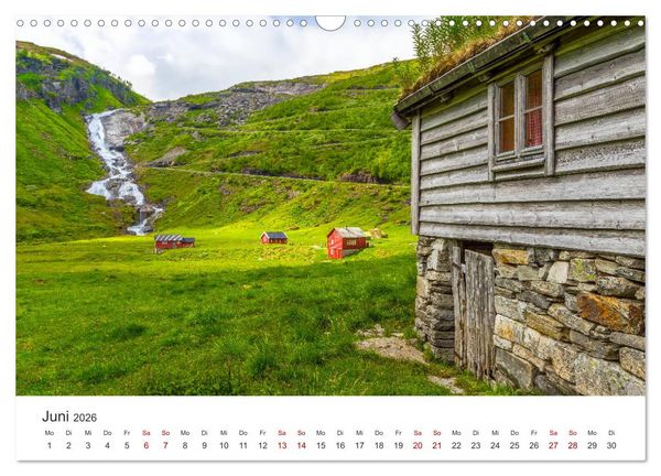 Produktbild: Wasserf&auml;lle in Norwegen (Wandkalender 2026 DIN A3 quer), CALVENDO Monatskalender
