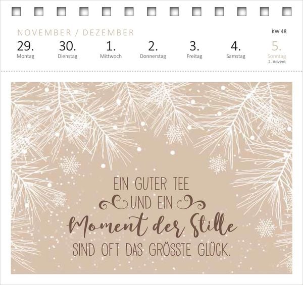 Produktbild: Postkartenkalender Gl&uuml;cksmantras 2027