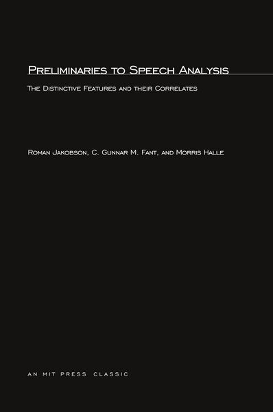 Produktbild: Preliminaries to Speech Analysis