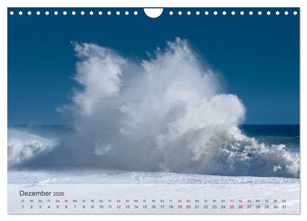 Produktbild: Azurblaue Horizonte - Die Sch&ouml;nheit des Meeres einfangen (Wandkalender 2026 DIN A4 quer), CALVENDO Monatskalender