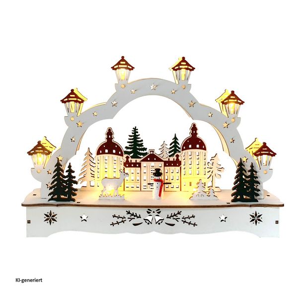 Produktbild: HTI-Living Schwibbogen Winterschloss Schwibbogen Winterschloss