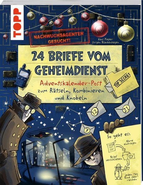 Produktbild: Nachwuchsagenten gesucht! 24 Briefe vom Geheimdienst. Adventskalender-Post zum R&auml;tseln, Kombinieren und Knobeln