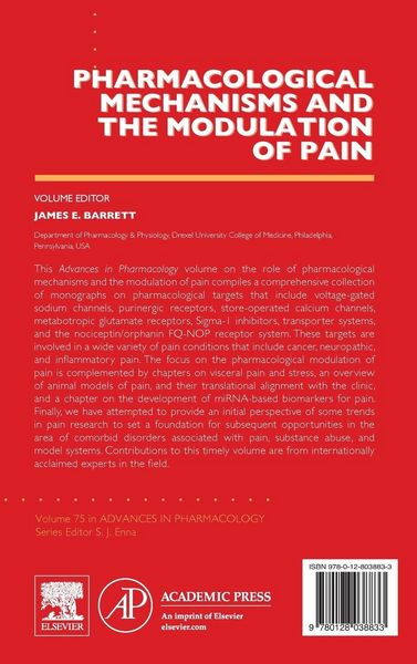 Produktbild: Pharmacological Mechanisms and the Modulation of Pain