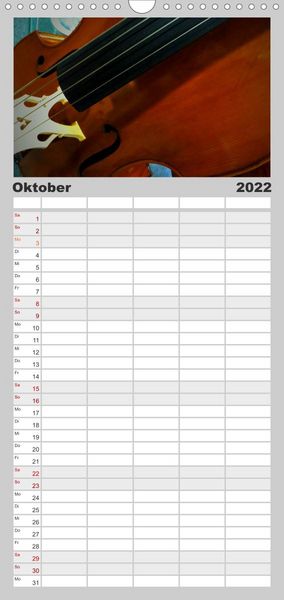 Produktbild: Familienplaner Klangbilder des Jazz (Wandkalender 2022 , 21 cm x 45 cm, hoch)