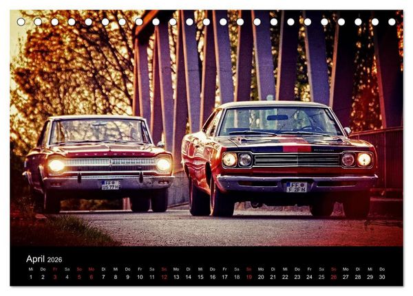 Produktbild: US-Muscle-Cars - Plymouth (Tischkalender 2026 DIN A5 quer), CALVENDO Monatskalender