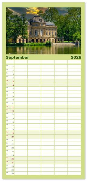 Produktbild: Familienplaner 2026 - Rund um Esslingen mit 5 Spalten (Wandkalender, 21 x 45 cm) CALVENDO