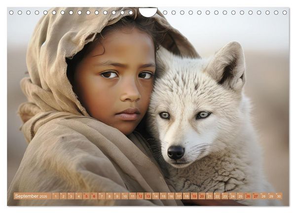 Produktbild: Mensch und Tier &ndash; W&uuml;stenfantasien (Wandkalender 2026 DIN A4 quer), CALVENDO Monatskalender