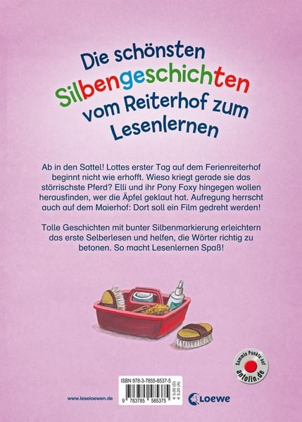Produktbild: Lesel&ouml;wen - Das Original - Die sch&ouml;nsten Silbengeschichten vom Reiterhof zum Lesenlernen