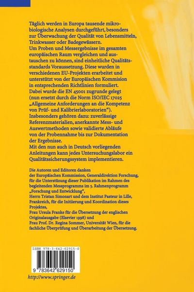 Produktbild: Mikrobiologische Analysen: Richtlinien zur Qualit&auml;tssicherung