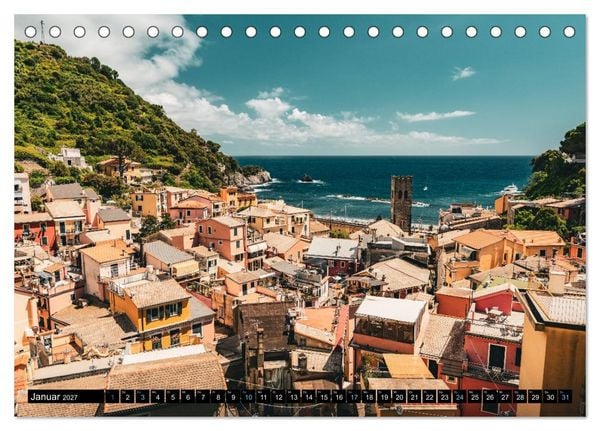 Produktbild: Cinque Terre - Traumhaft sch&ouml;n (Tischkalender 2027 DIN A5 quer), CALVENDO Monatskalender