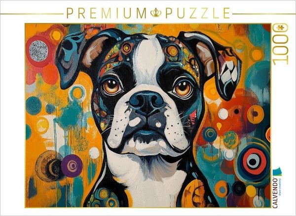 Produktbild: CALVENDO Puzzle Kringel-Boxer | 1000 Teile Lege-Gr&ouml;&szlig;e 64x48cm Foto-Puzzle f&uuml;r gl&uuml;ckliche Stunden