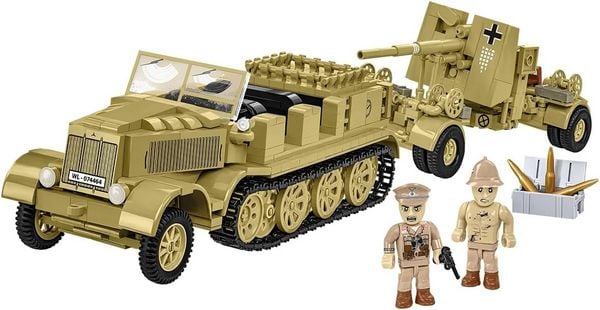 Produktbild: COBI Historical Collection 3143 - Sd.Kfz.8 Towing 8.8 cm Flak 36, WWII, Bausatz 1:35, 975/2 Klemmbausteine