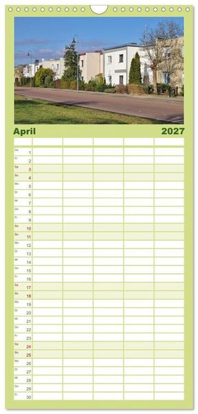 Produktbild: Familienplaner 2027 - Dessau mit 5 Spalten (Wandkalender, 21 x 45 cm) CALVENDO