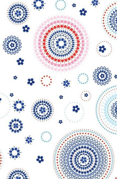 Produktbild: Schreibwandel Notizbuch "rot-blaue Mandalas"