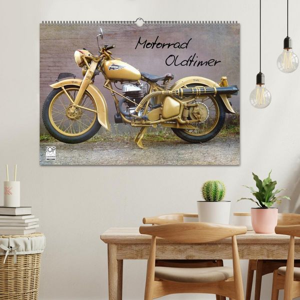 Produktbild: Motorrad Oldtimer (Wandkalender 2026 DIN A2 quer), CALVENDO Monatskalender