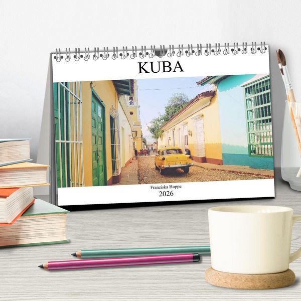 Produktbild: Kuba - Perle der Karibik (Tischkalender 2026 DIN A5 quer), CALVENDO Monatskalender