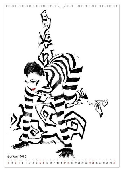 Produktbild: MEL Bodypainting von fru.ch (Wandkalender 2026 DIN A3 hoch), CALVENDO Monatskalender