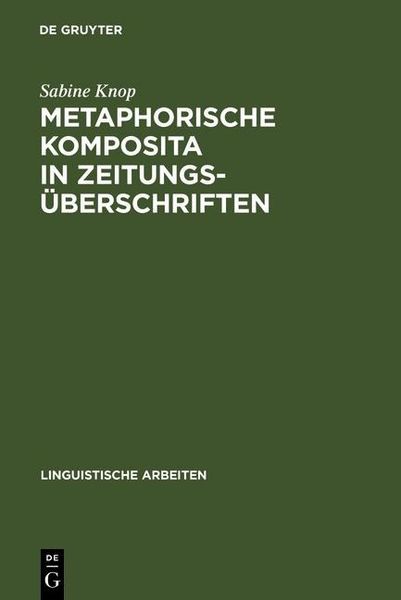 Produktbild: Metaphorische Komposita in Zeitungs&uuml;berschriften