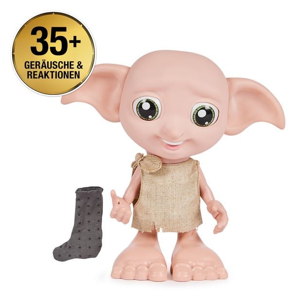 Produktbild: Wizarding World Harry Potter - Interaktiver Dobby Hauself Puppe mit &uuml;ber 30 Ger&auml;uschen, S&auml;tzen und Bewegungen, Deutsch-Italienisch