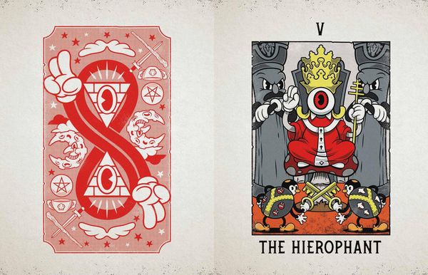 Produktbild: Mystical Medleys: A Vintage Cartoon Tarot Poster Book