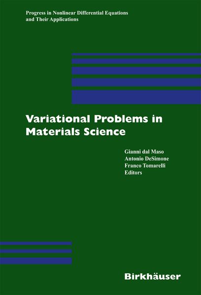 Produktbild: Variational Problems in Materials Science