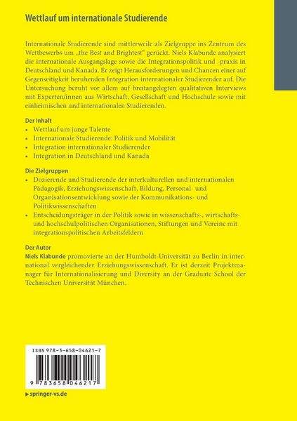 Produktbild: Wettlauf um internationale Studierende