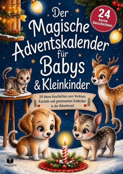 Produktbild: Der magische Adventskalender f&uuml;r Babys & Kleinkinder - 24 kurze Geschichten - 24 kleine Geschichten zum Vorlesen, Kuscheln und gemeinsamen Entdecken in der Adventszeit